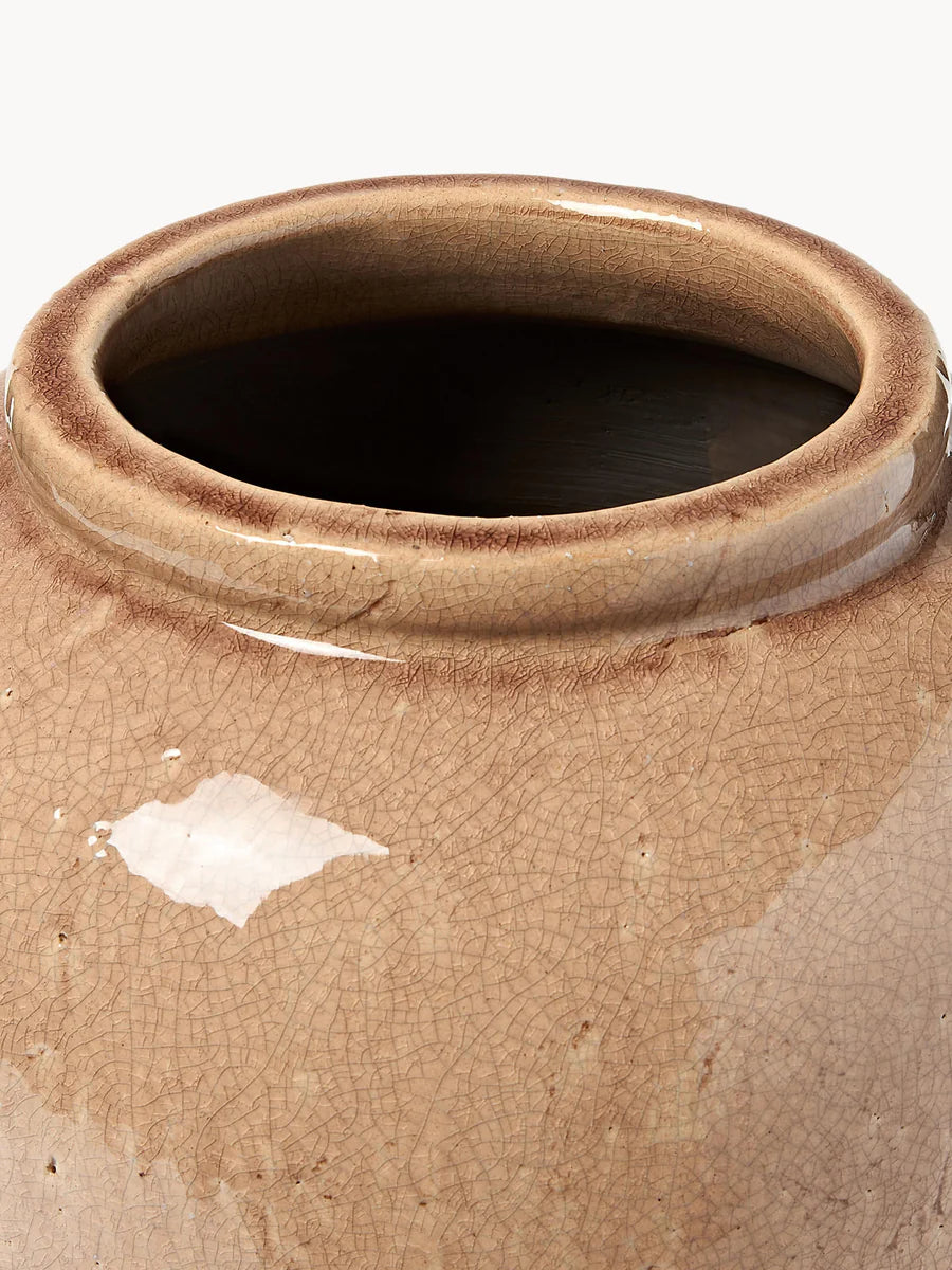 Terrakotta golvvas Veda, H 39 cm