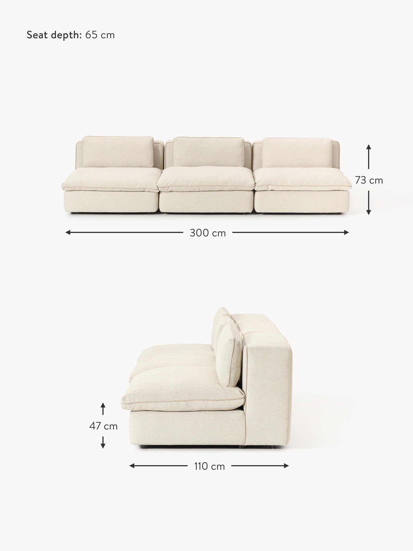 Felix modulsoffa (3-sits)