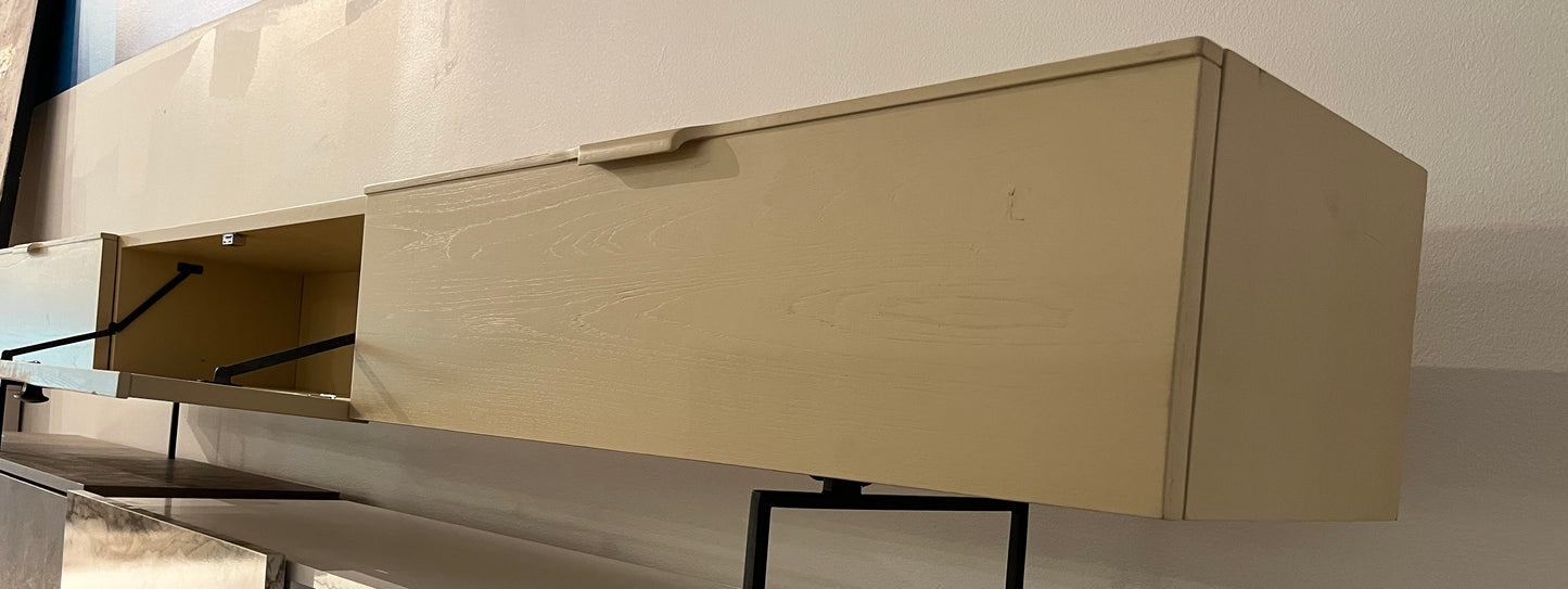 TV-konsol i trä - Ljusbeige