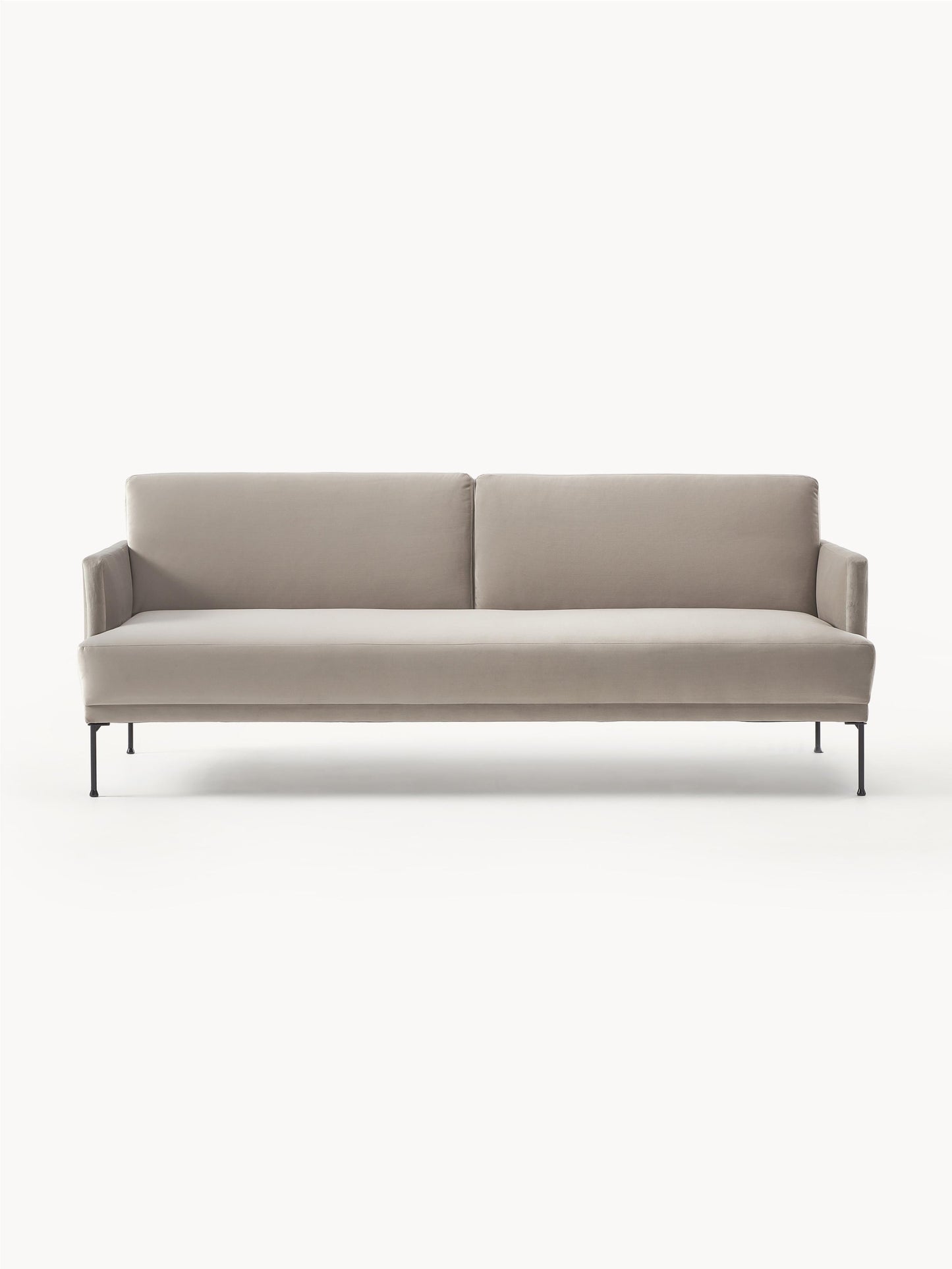 Bäddsoffa i sammet Fluente (3-sits)