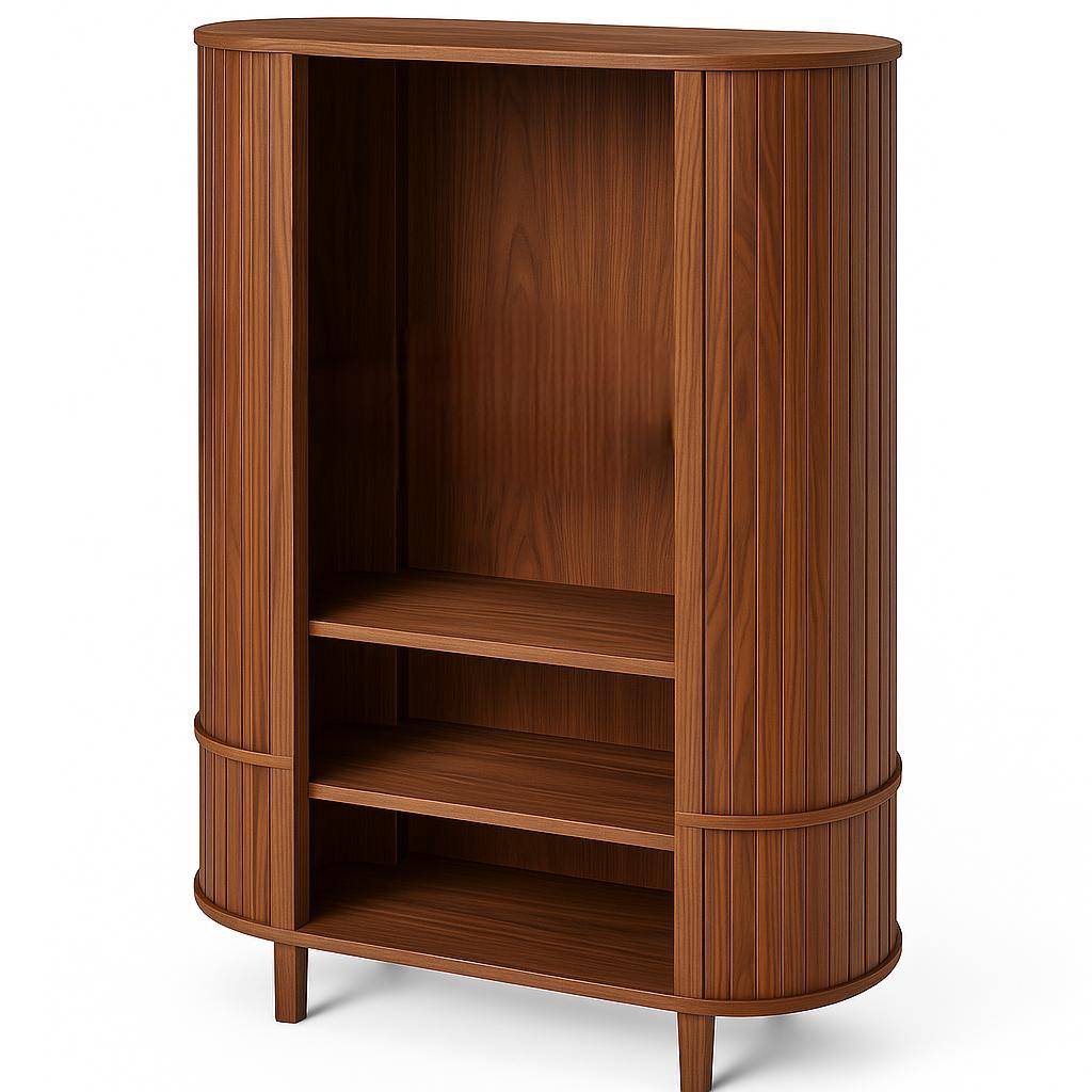 Förvaringsskåp i mörkt trä