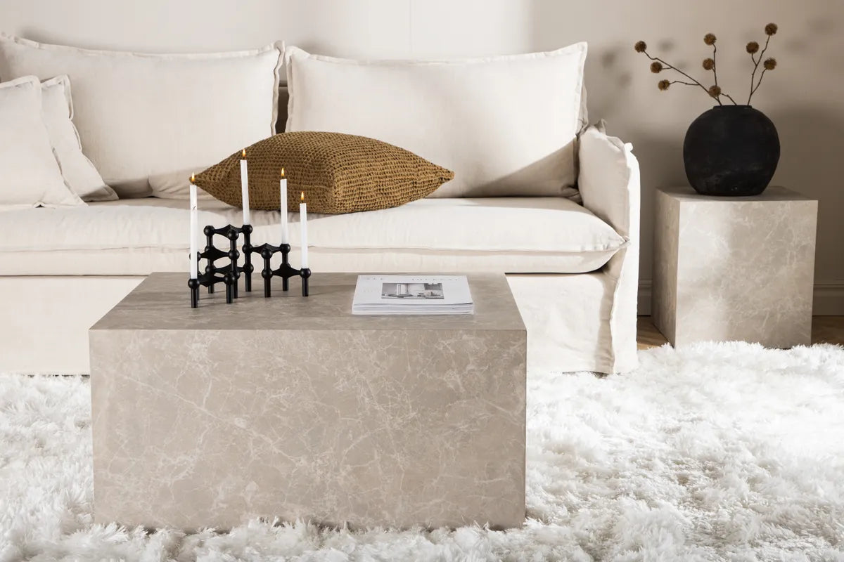 York Soffbord 80×60 cm – Beige