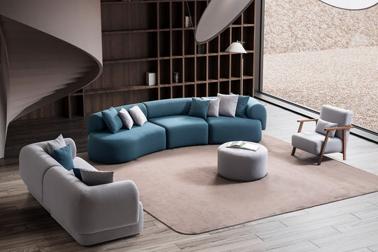 Soffserie Melodi – Välj mellan svängd modul soffa, 3-sits eller fåtölj