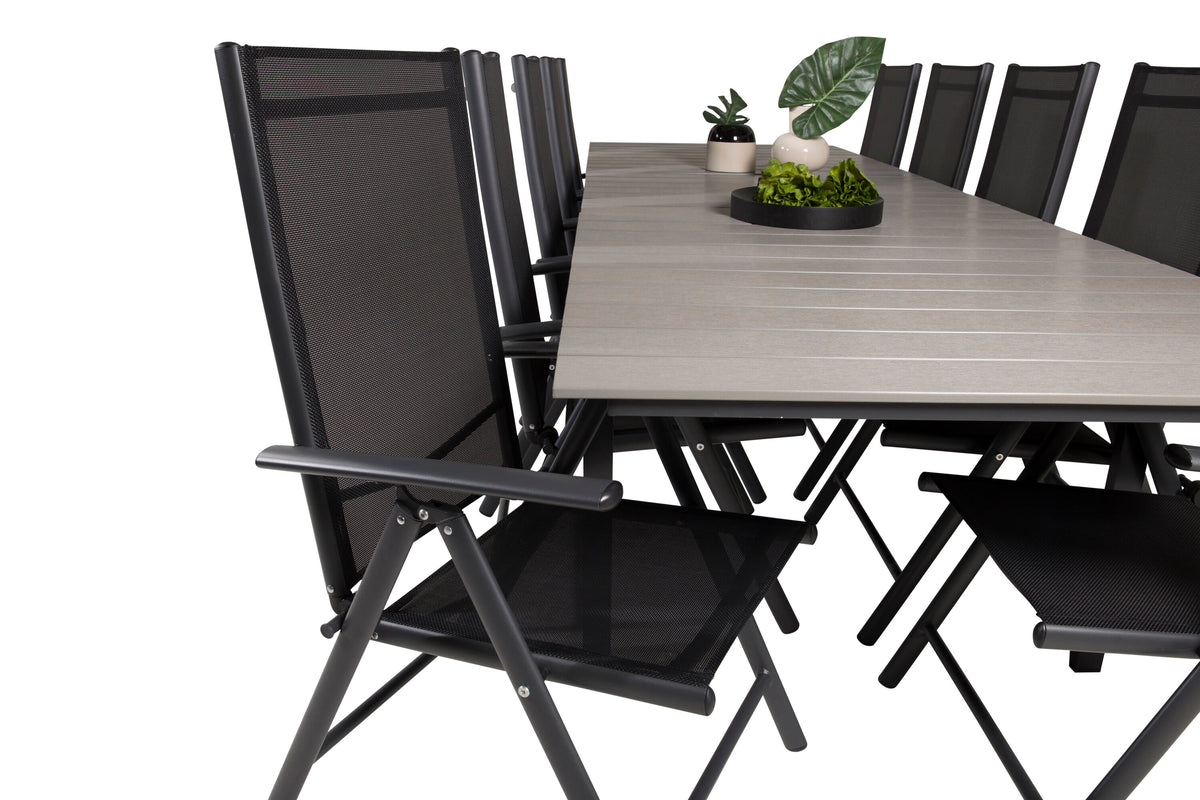 Levels Matbord med Break Stolarna – Bord: 75x224x100 Stol: 62x107,5x55