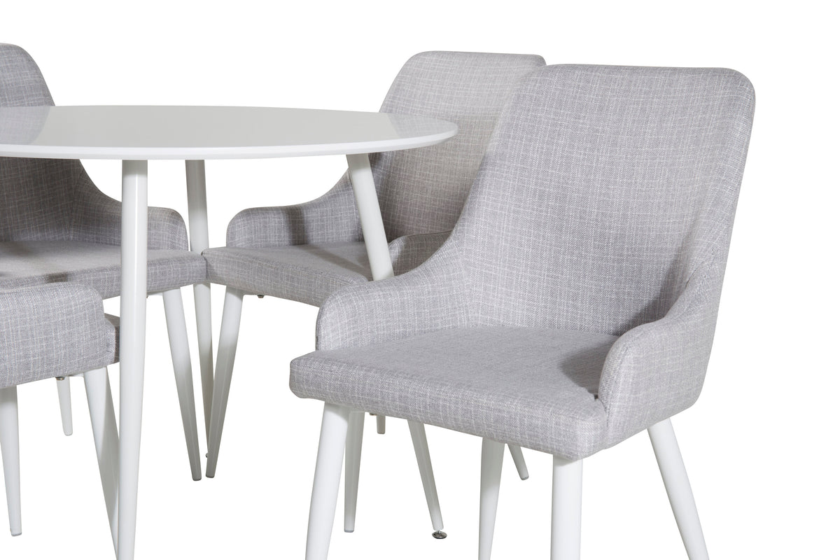 Plaza Matbord med Plaza Stolarna – Bord: ⌀100 Stol: 58x86x49