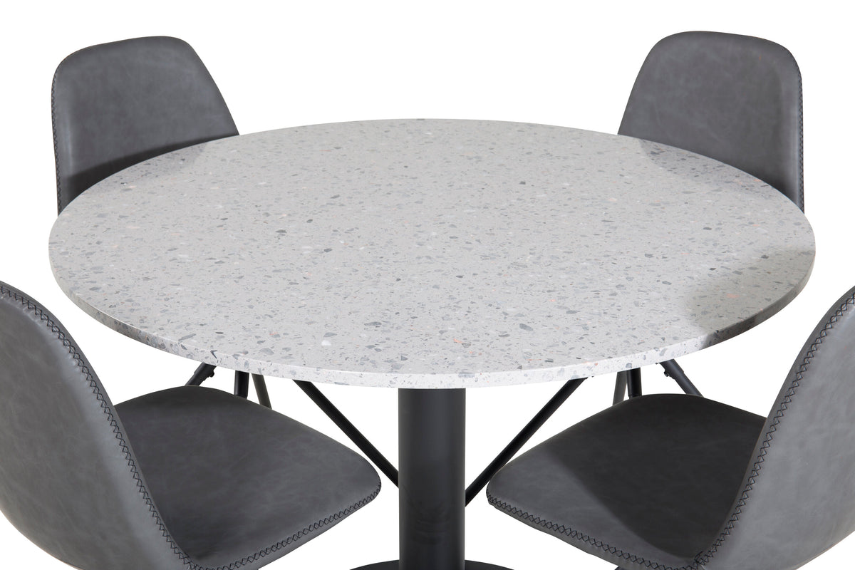 Razzia Matbord med Polar Stolarna – Bord: ⌀106 Stol: 54x88x44