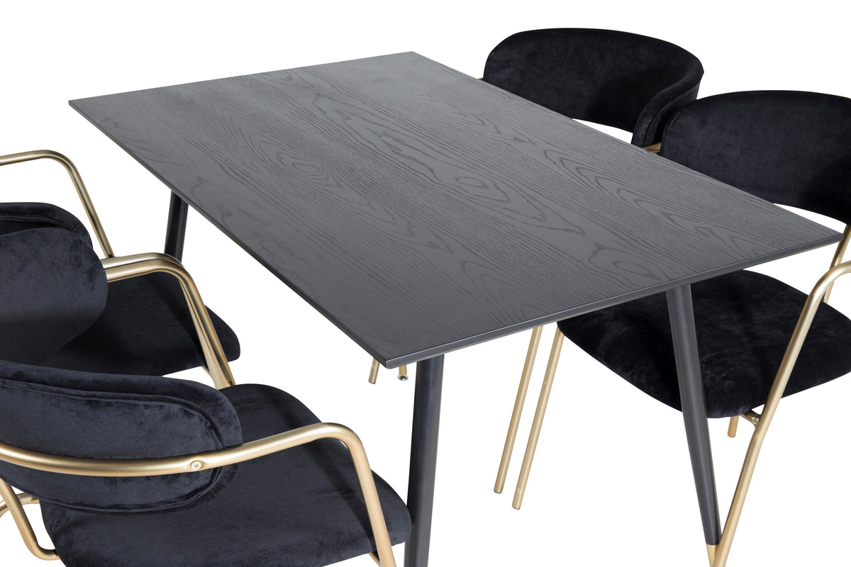 Dipp Matbord med Arrow Stolarna – Bord: 75x120x85 Stol: 61x79x58