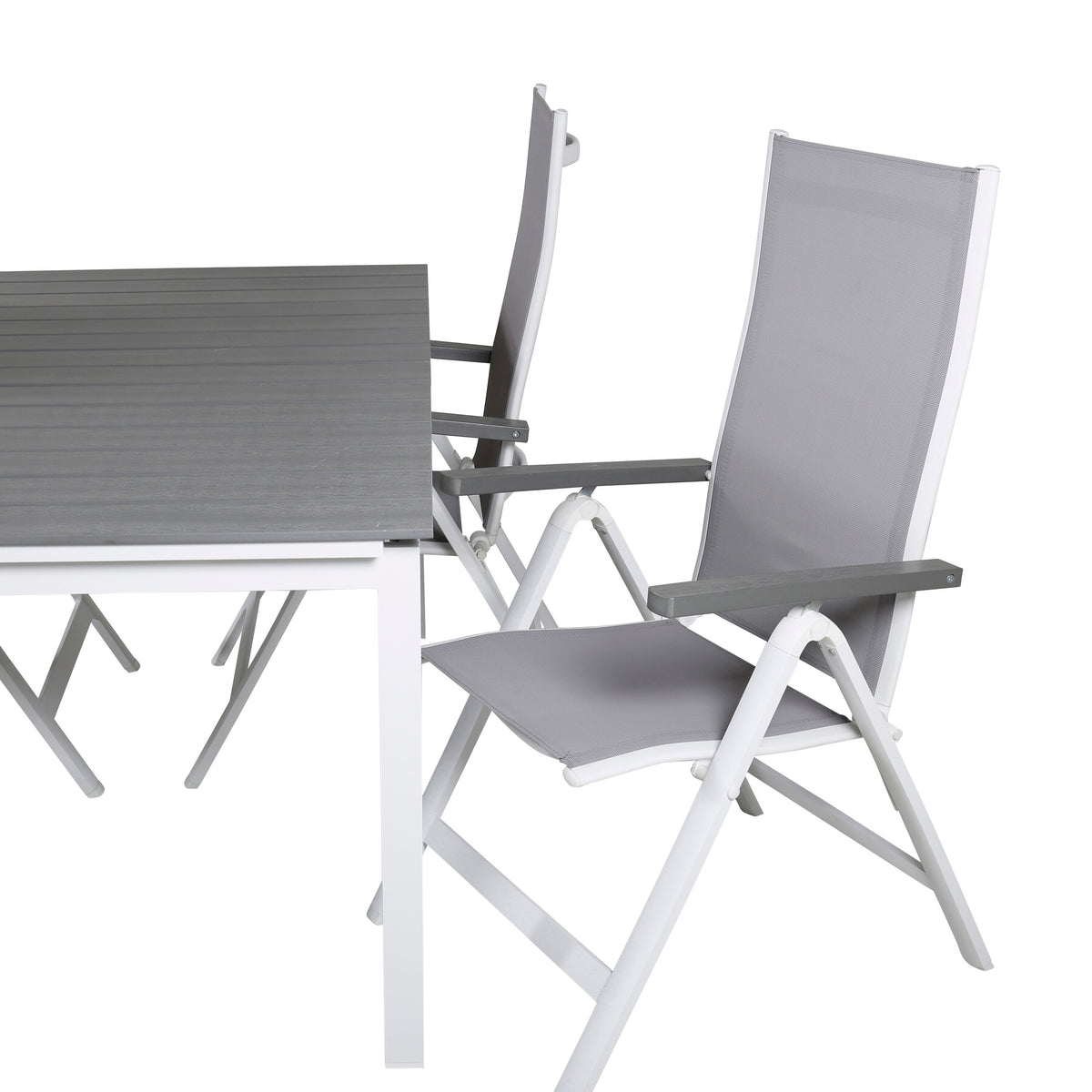 Levels Matbord med Albany Stolarna – Bord: 75x160x100 Stol: 67x109,5x59