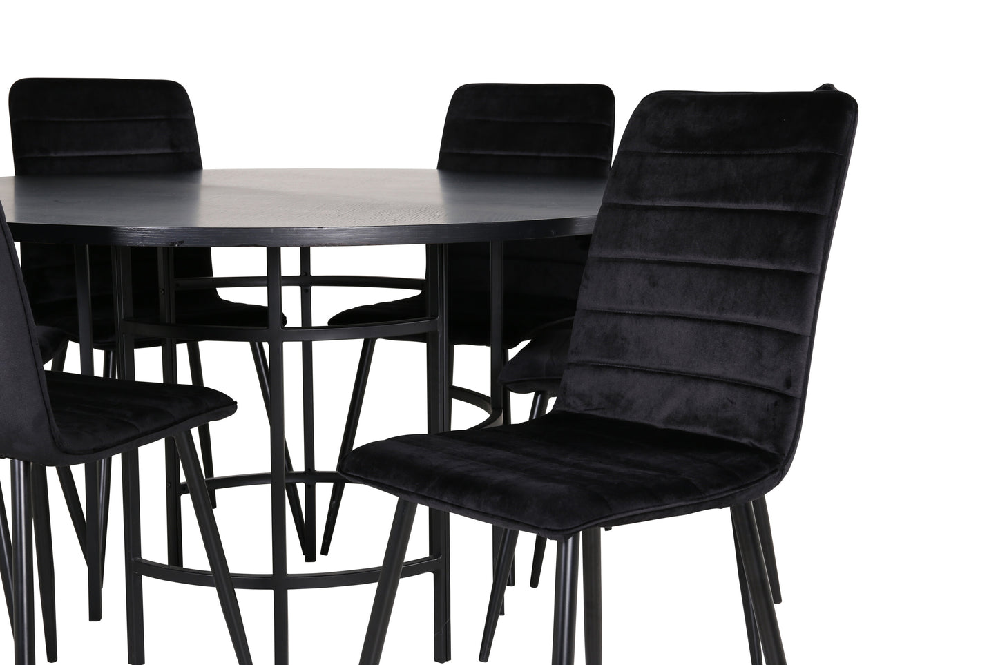 Copenhagen Matbord med Windu Stolarna – Bord: ⌀140 Stol: 49x94x43