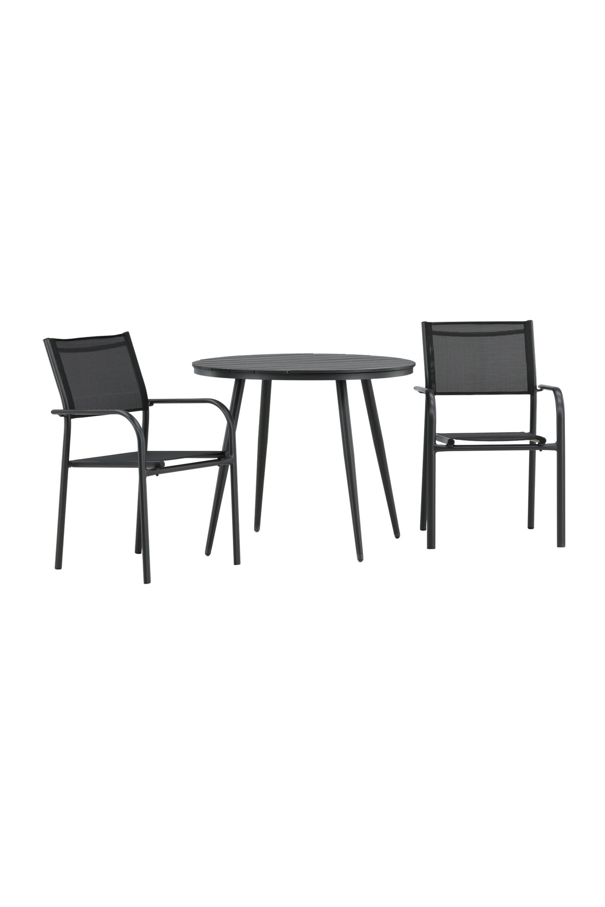 Break Matbord med Santorini Stolarna – Bord: ⌀90 Stol: 58x88x56