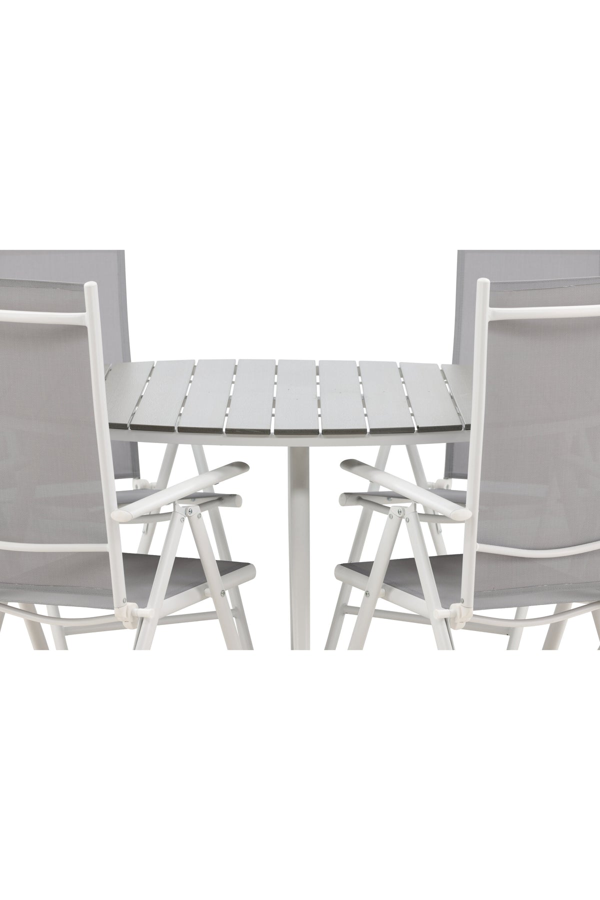 Break Matbord med Break Stolarna – Bord: ⌀150 Stol: 62x107,5x55