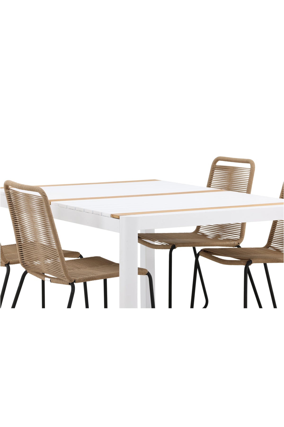 Togo Matbord med Lindos Stolarna – Bord: 75x150x90 Stol: 59x86x57
