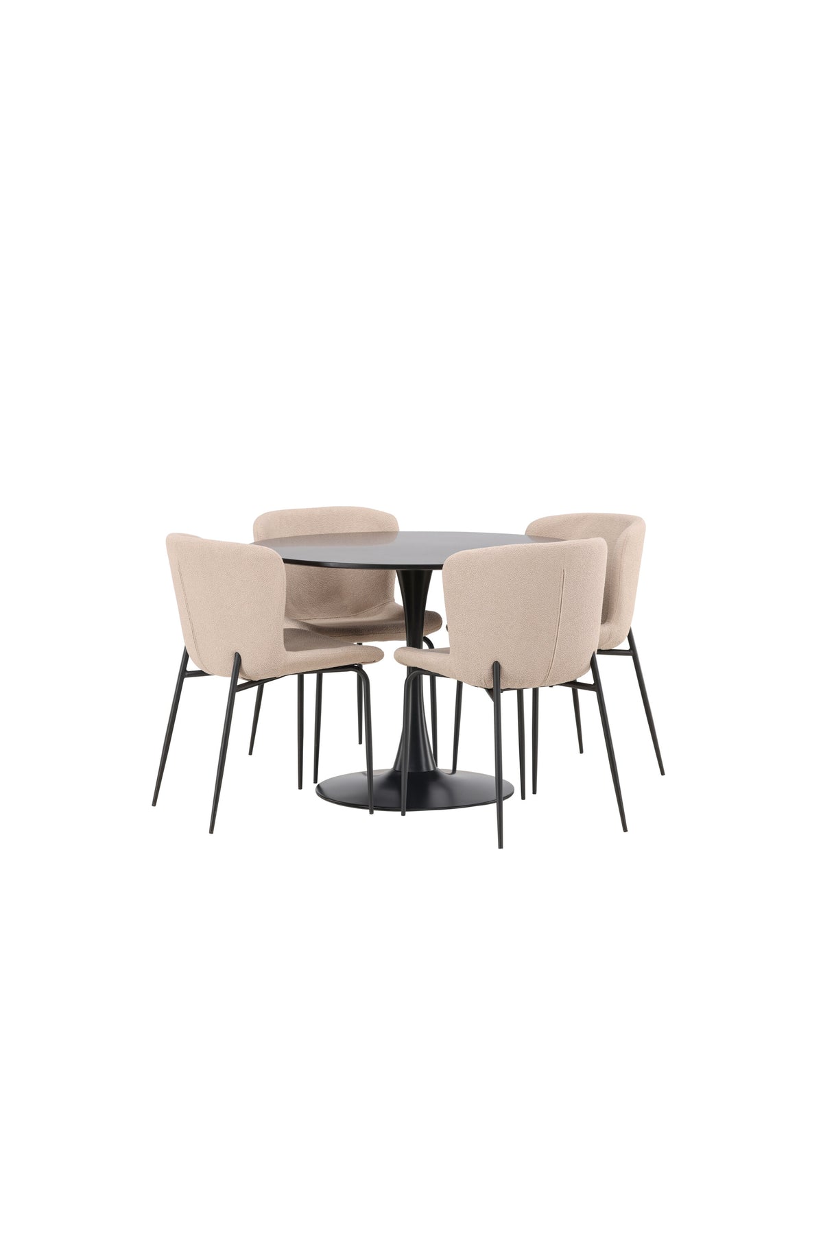 Glade Matbord med Modesto Stolarna