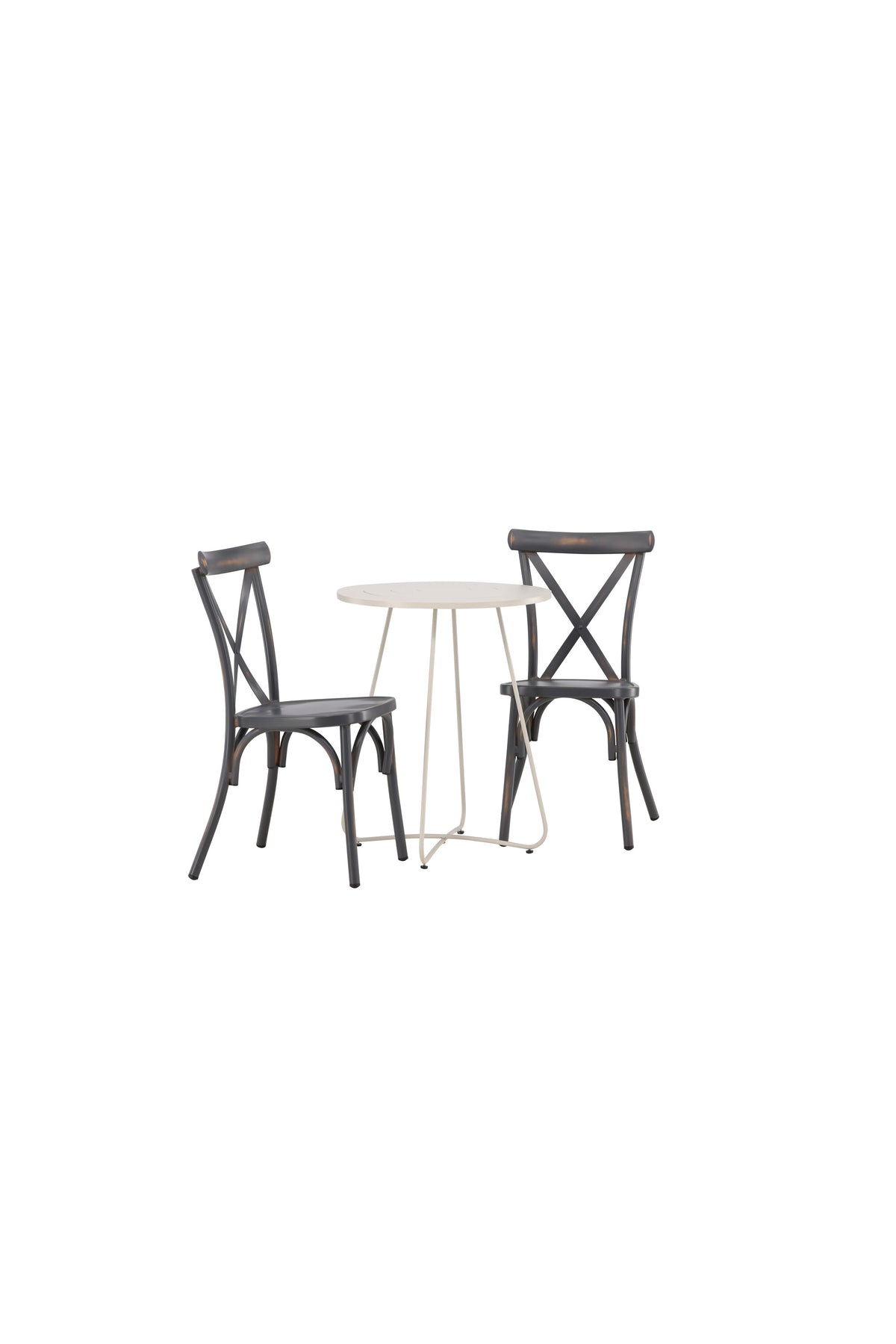 Bacong Rund Matgrupp – Bord: ⌀60 Stol: 48x88x48