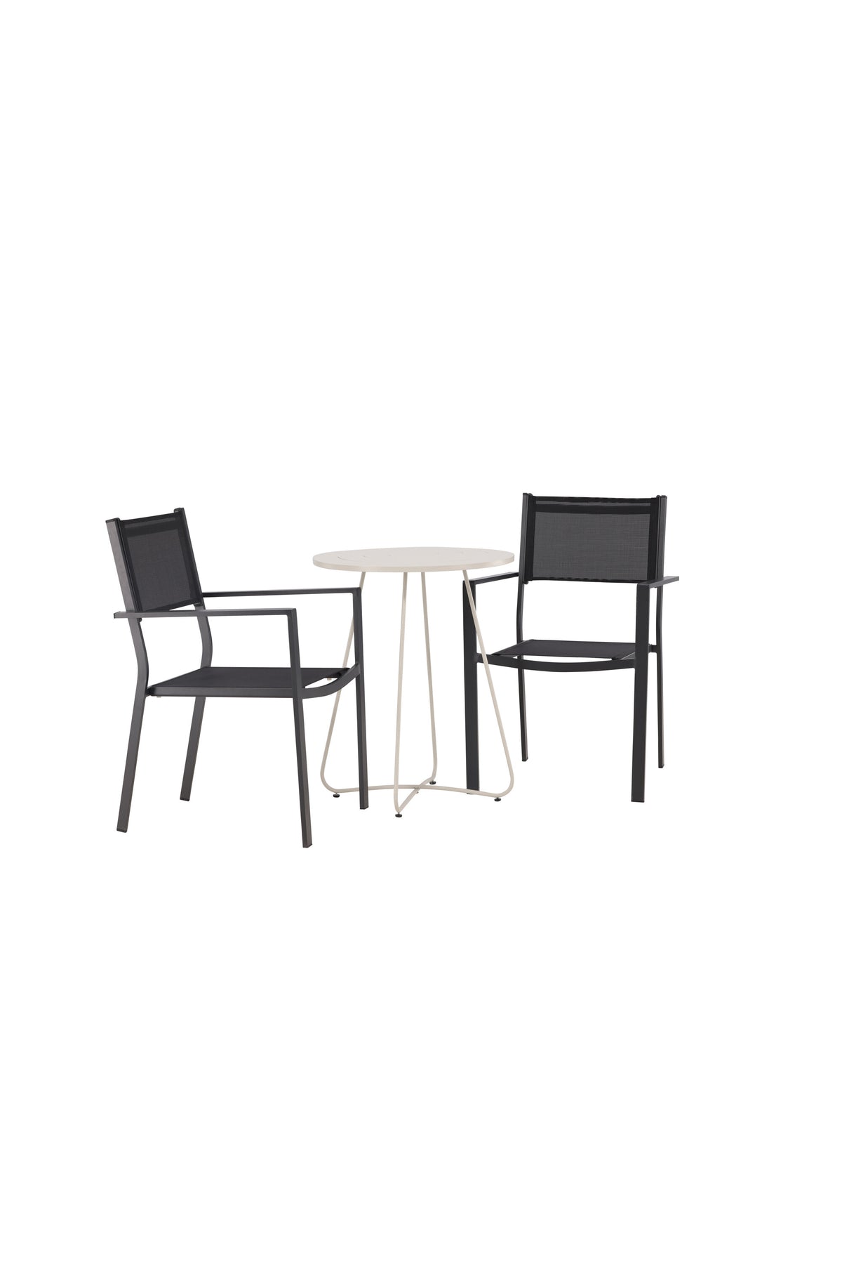 Bacong Rund Matgrupp – Bord: ⌀60 Stol: 60,5x88x56,5