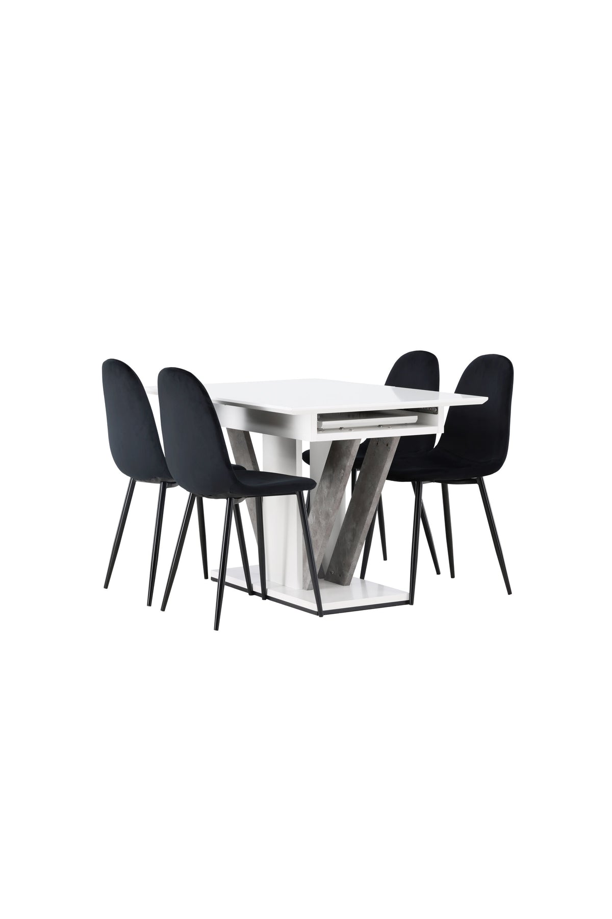 Disa Matbord med Polar Stolarna – Bord: 76x120x80 Stol: 53,3x88x44