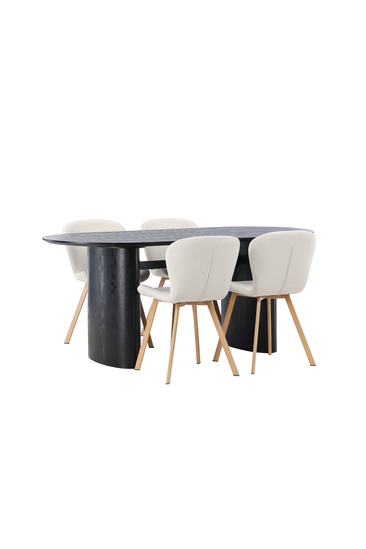 Isolde Matbord med Lilja Stolarna – Bord: 75x180x90 Stol: 50x80x48
