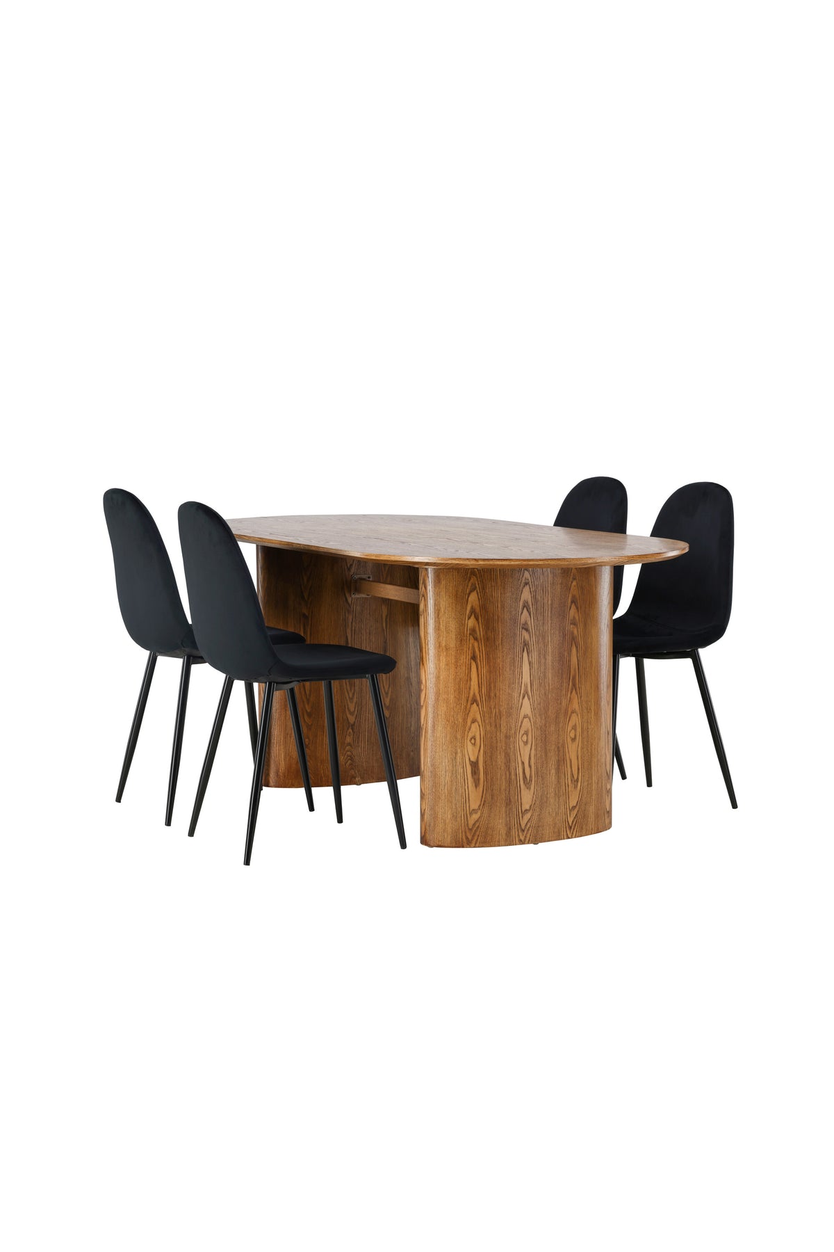 Isolde Matbord med Polar Stolarna – Bord: 75x180x90 Stol: 53,3x88x44