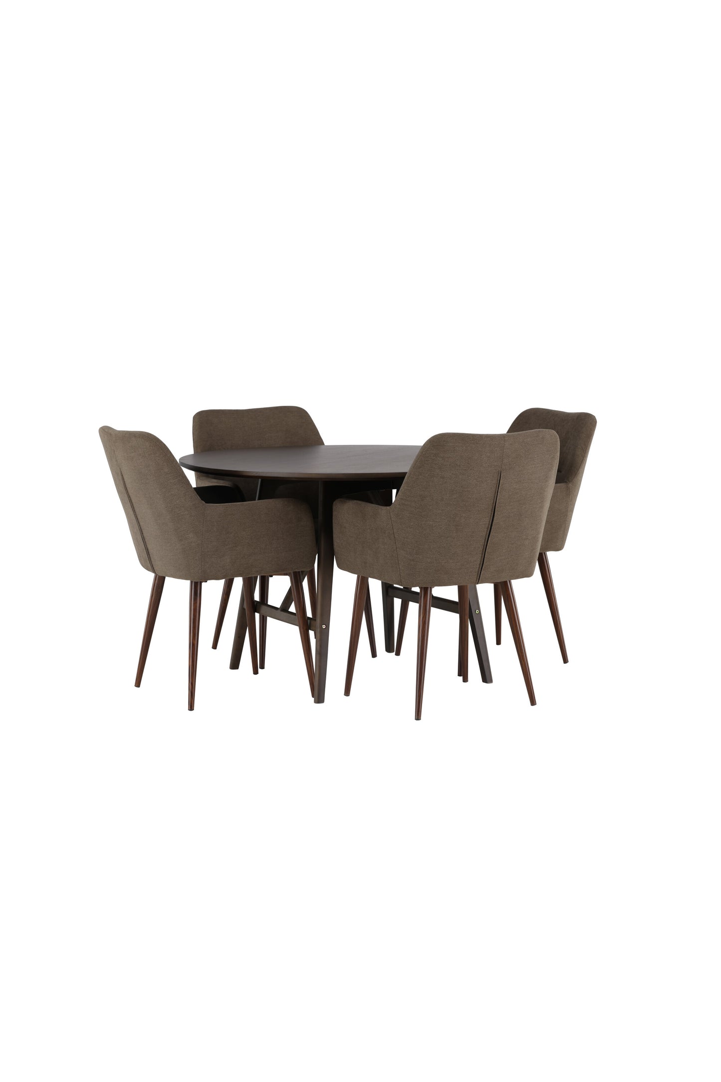 Kaseidon Matbord med Tomorrow Stolarna – Bord: ⌀100 Stol: 62x90x60