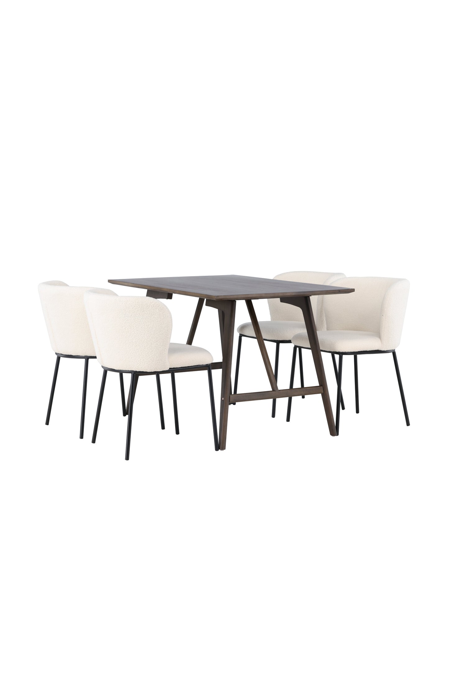 Kaseidon Matbord med Edina Stolarna – Bord: 75x120x80 Stol: 56x76x55