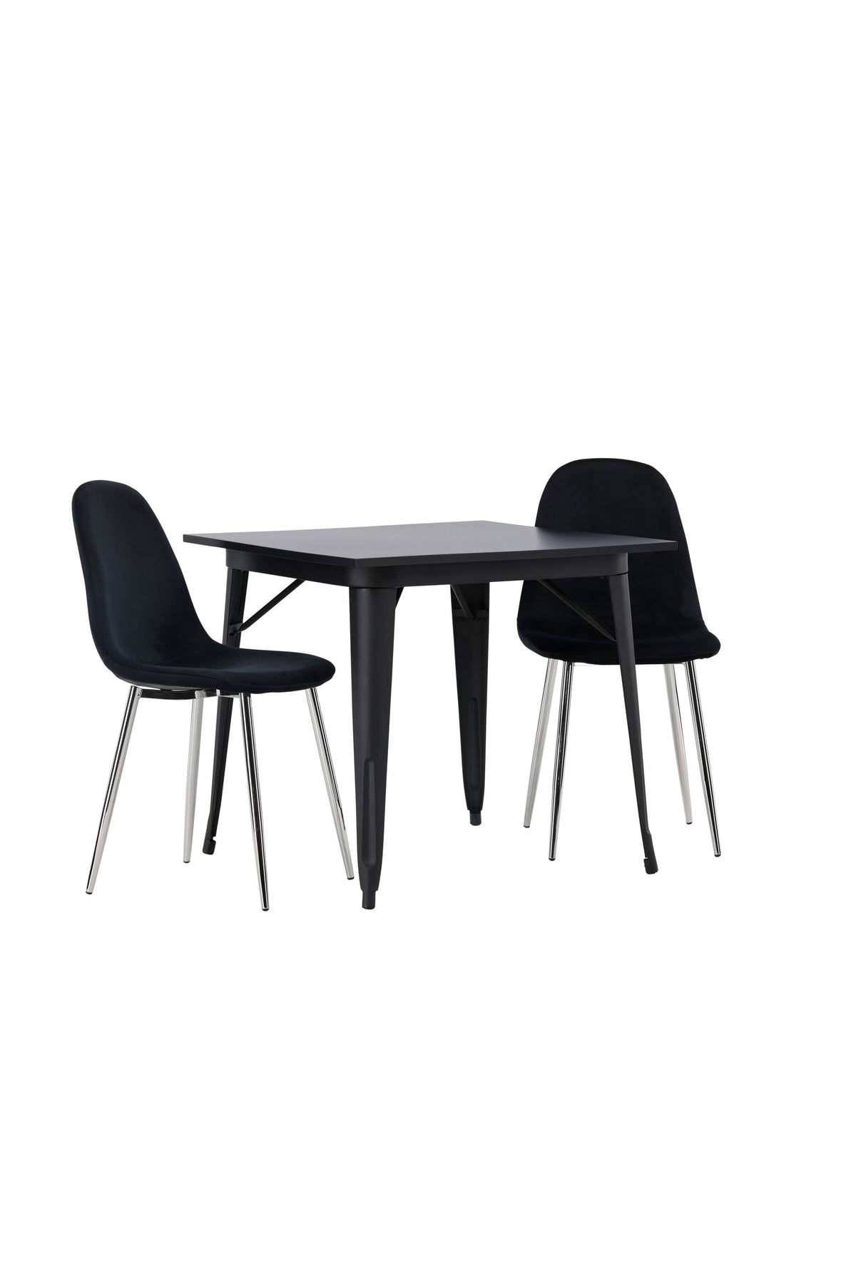 Tempe Matbord med Polar Stolarna – Bord: 75x80x80 Stol: 52x90x45