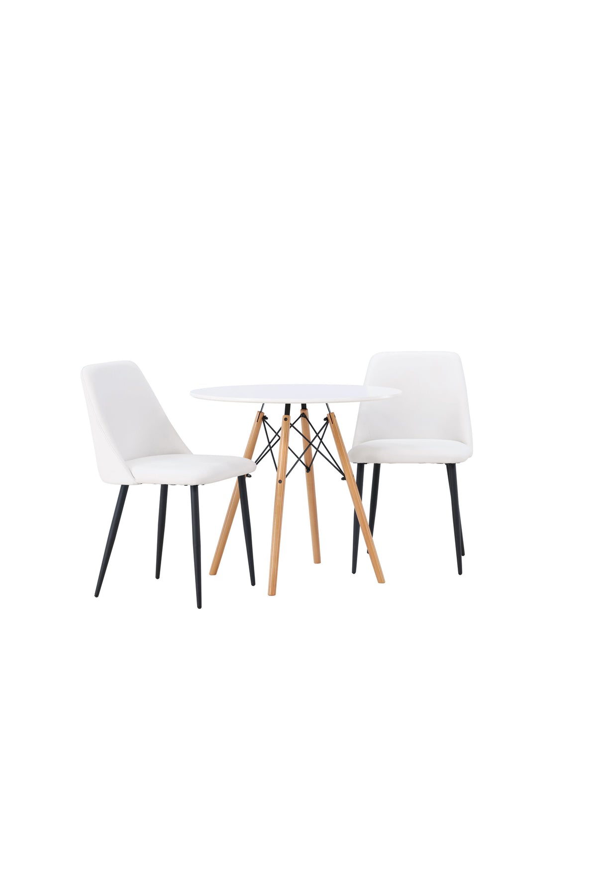 Danburi Matbord med Night Stolarna – Bord: ⌀60 Stol: 56x87x49