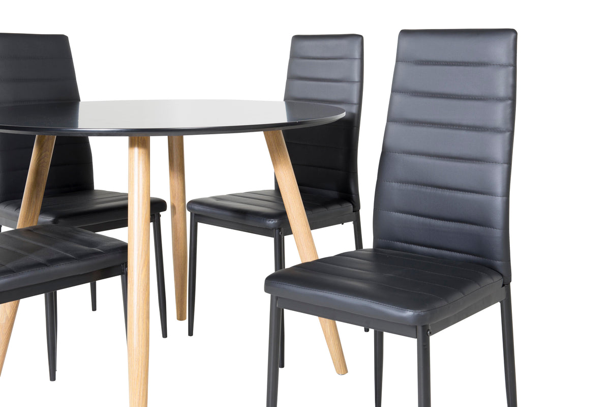 Plaza Matbord med Slim Stolarna – MDF