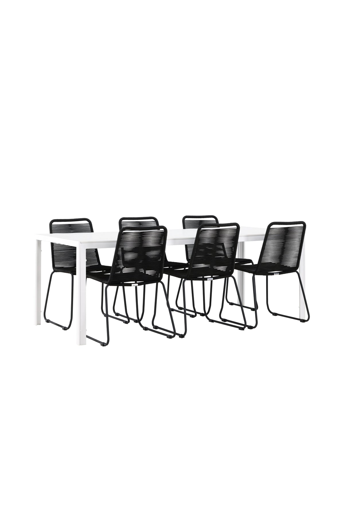 Break Matbord med Lindos Stolarna – Aluminium