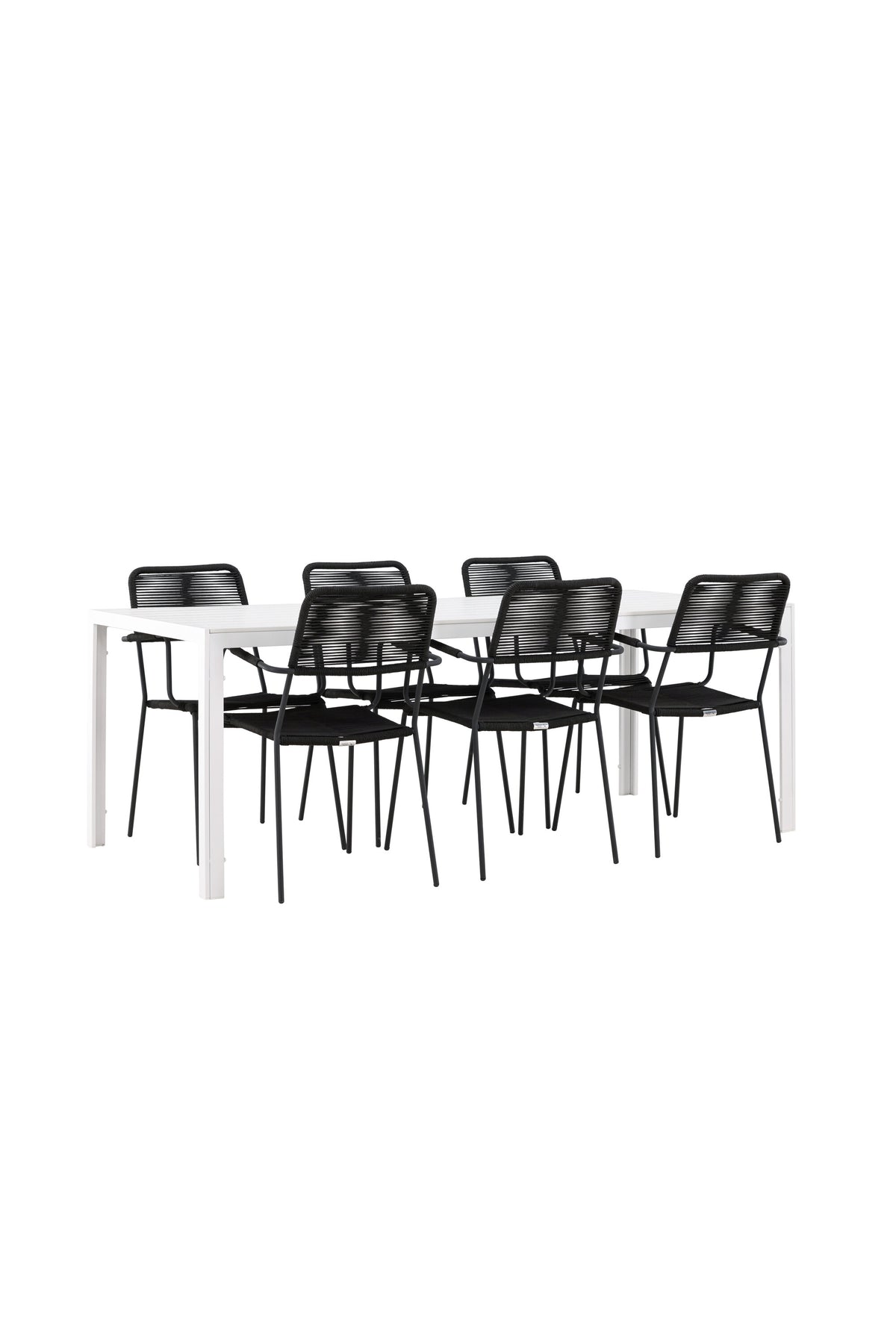 Break Matbord med Lindos Stolarna – Aluminium