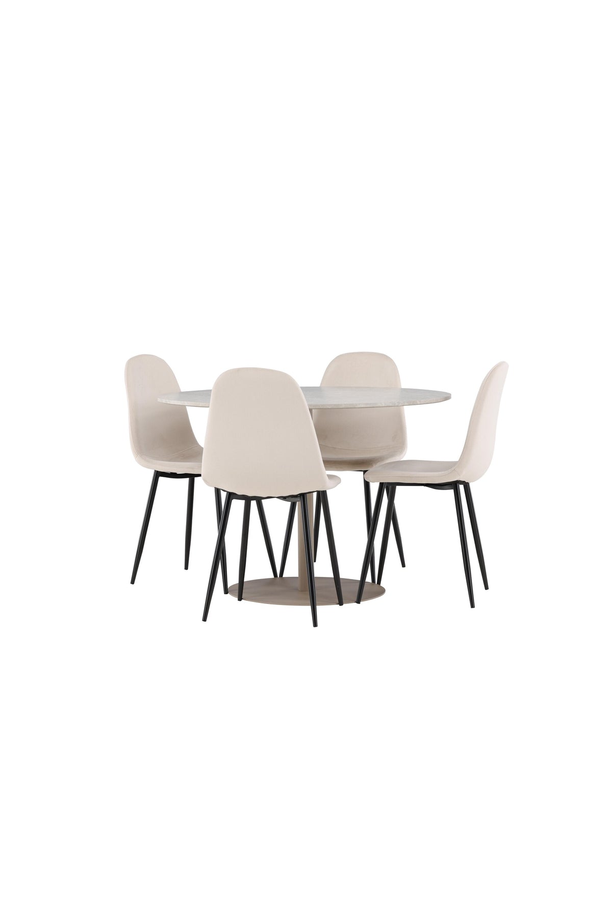 Lycke Matbord med Polar Stolarna – MDF