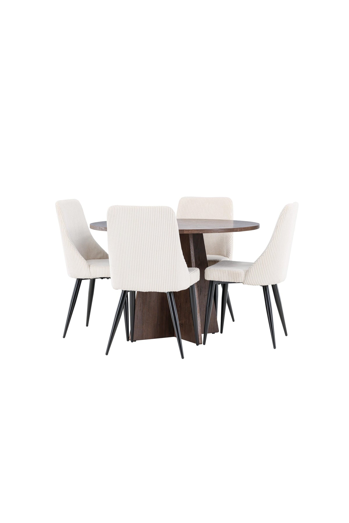 Bootcut Matbord med Leone Stolarna – MDF