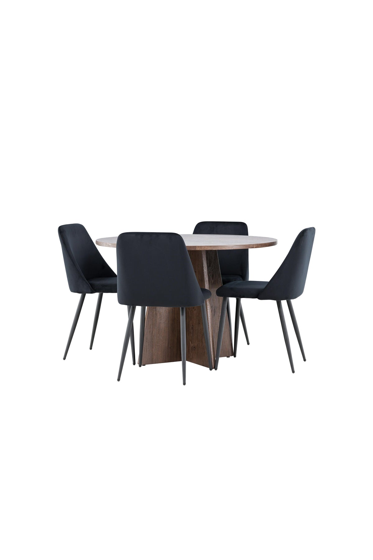Bootcut Matbord med Night Stolarna – MDF