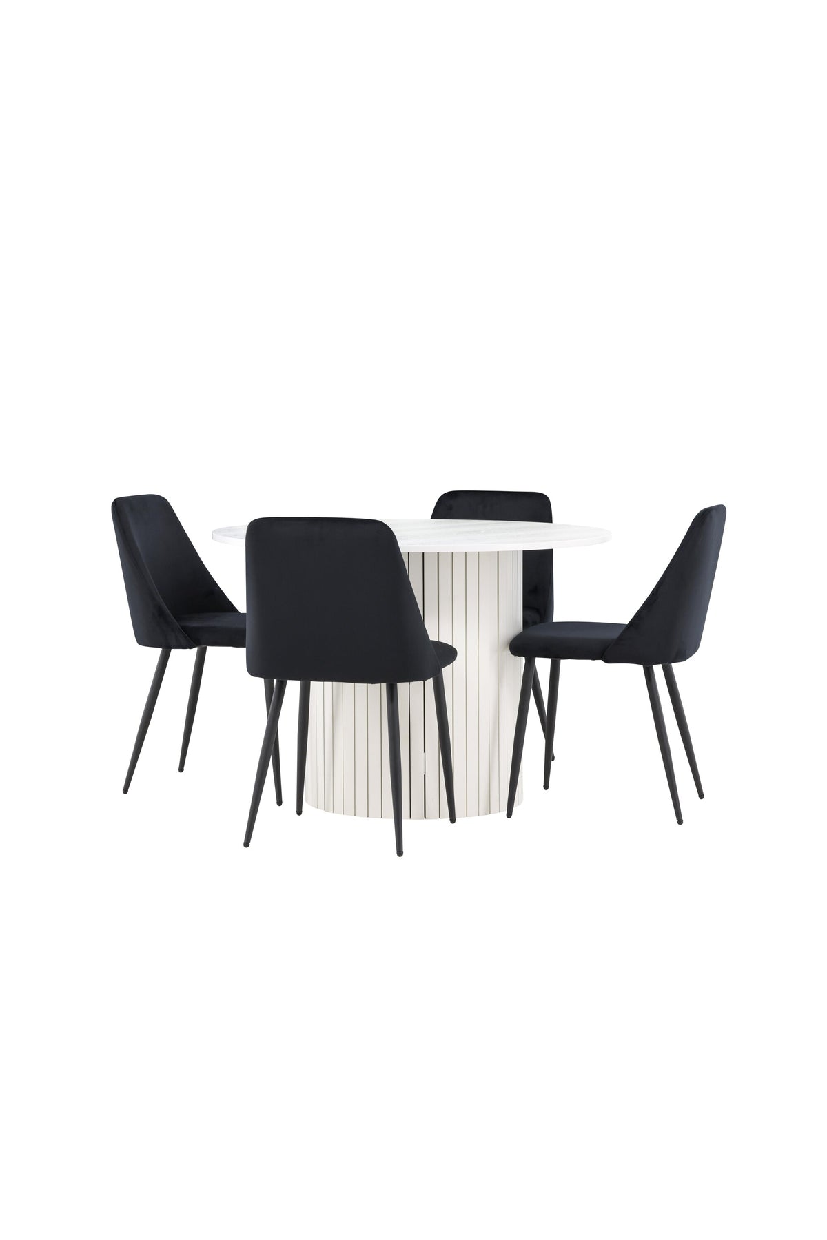 Härön Matbord med Night Stolarna – MDF