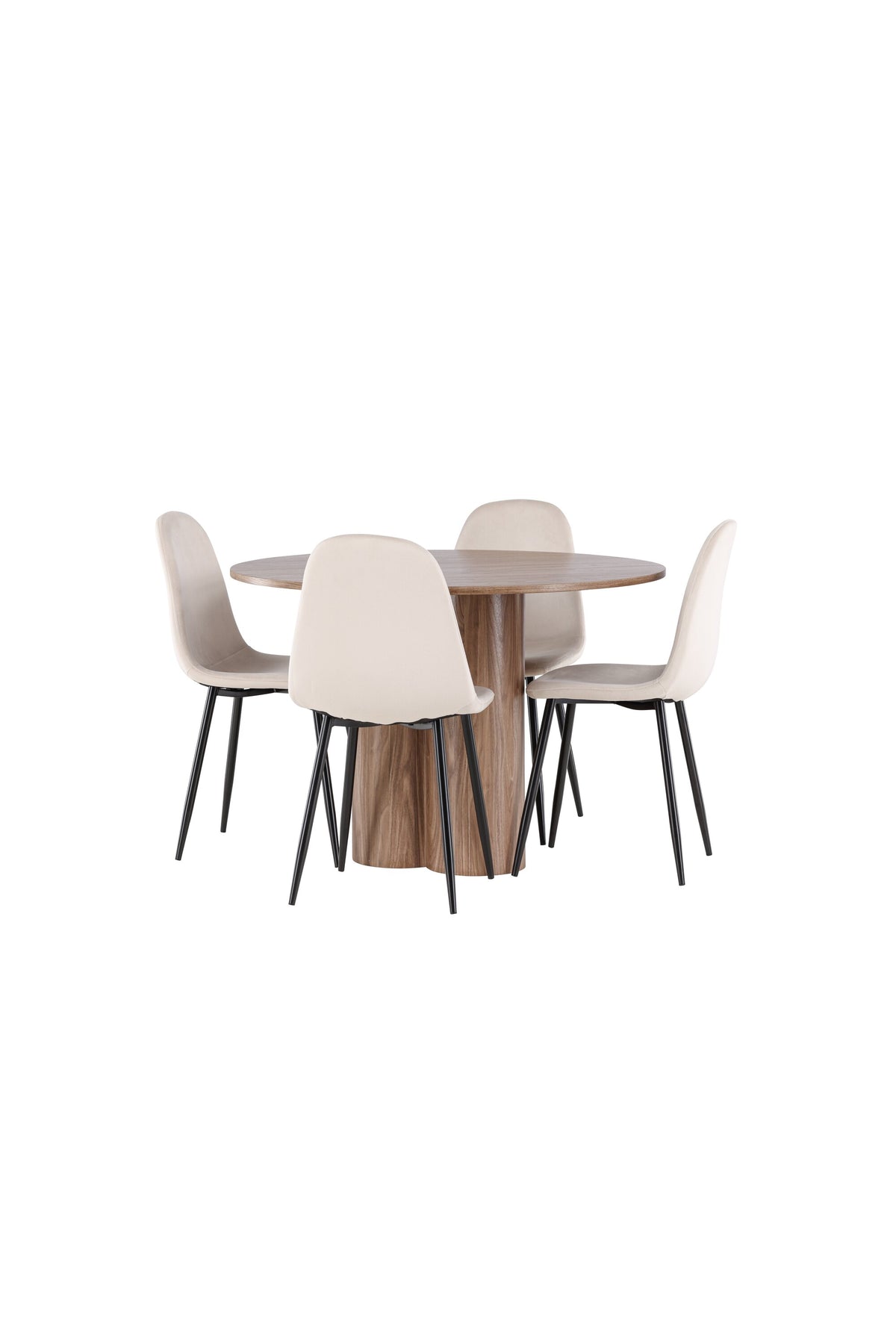 Olivia Matbord med Polar Stolarna – MDF