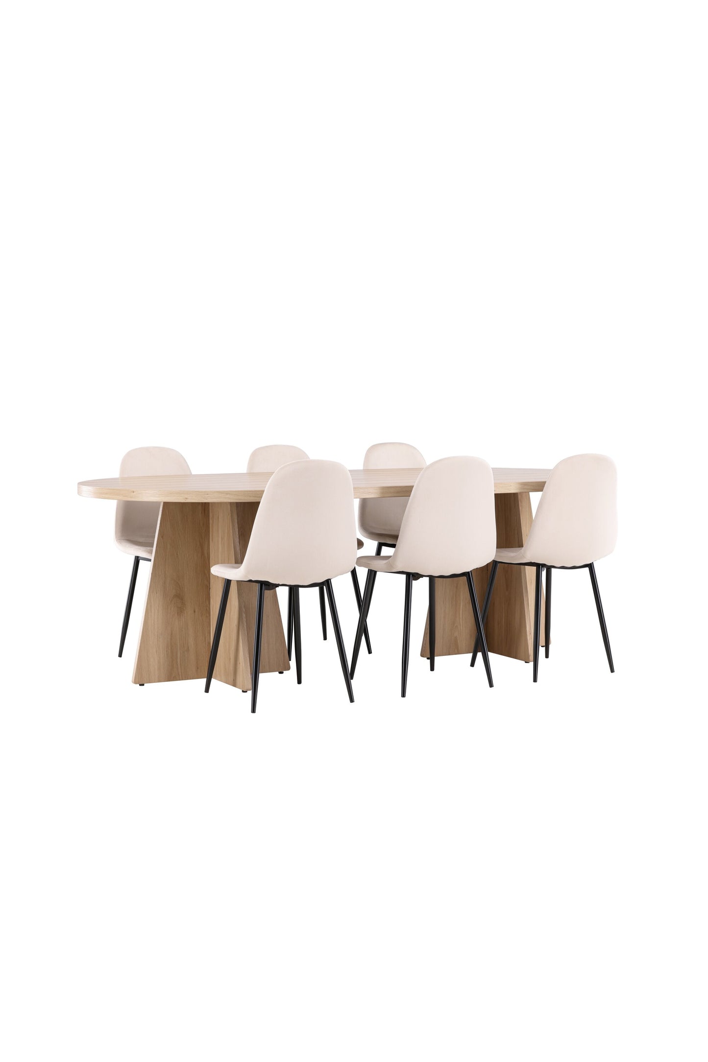 Bootcut Matbord med Polar Stolarna – MDF