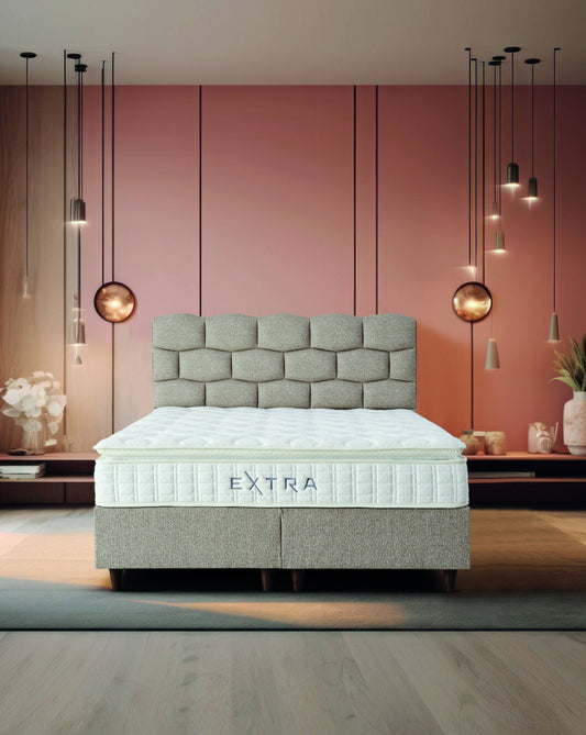 Extra Dubbel säng i olika storlekar och färger