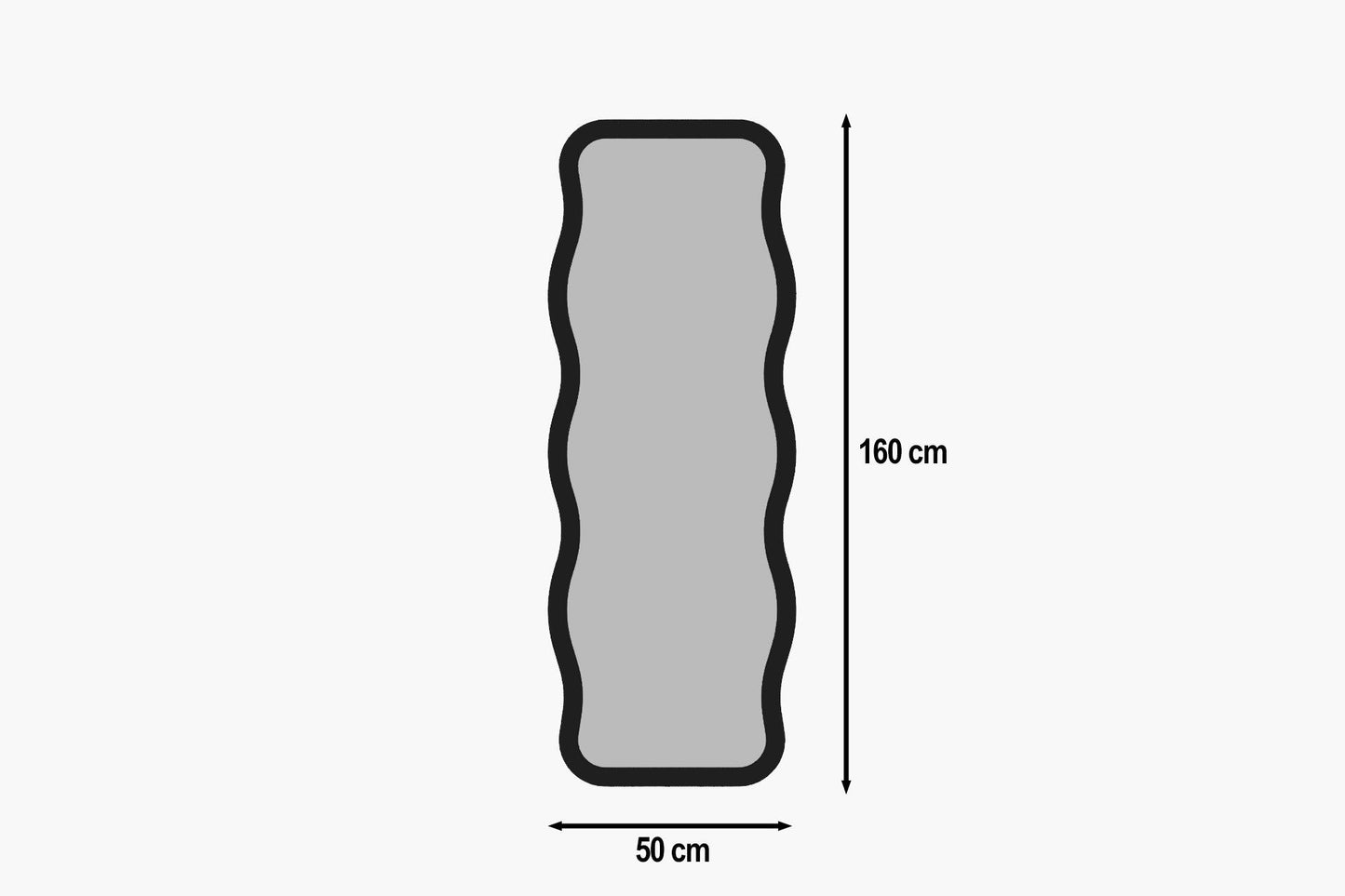 Aror - Svart, Naturlig Spegel