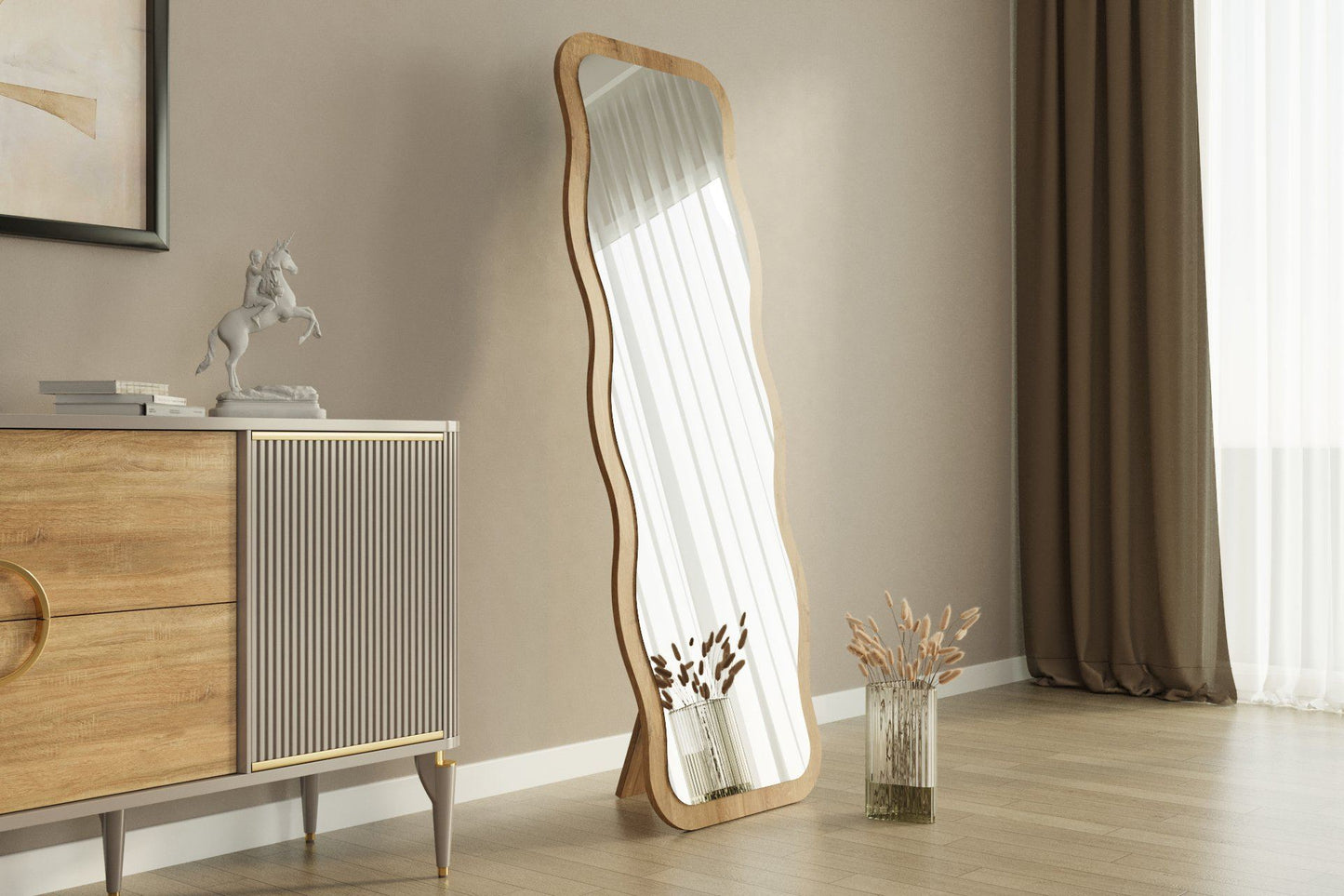 Aror - Svart, Naturlig Spegel