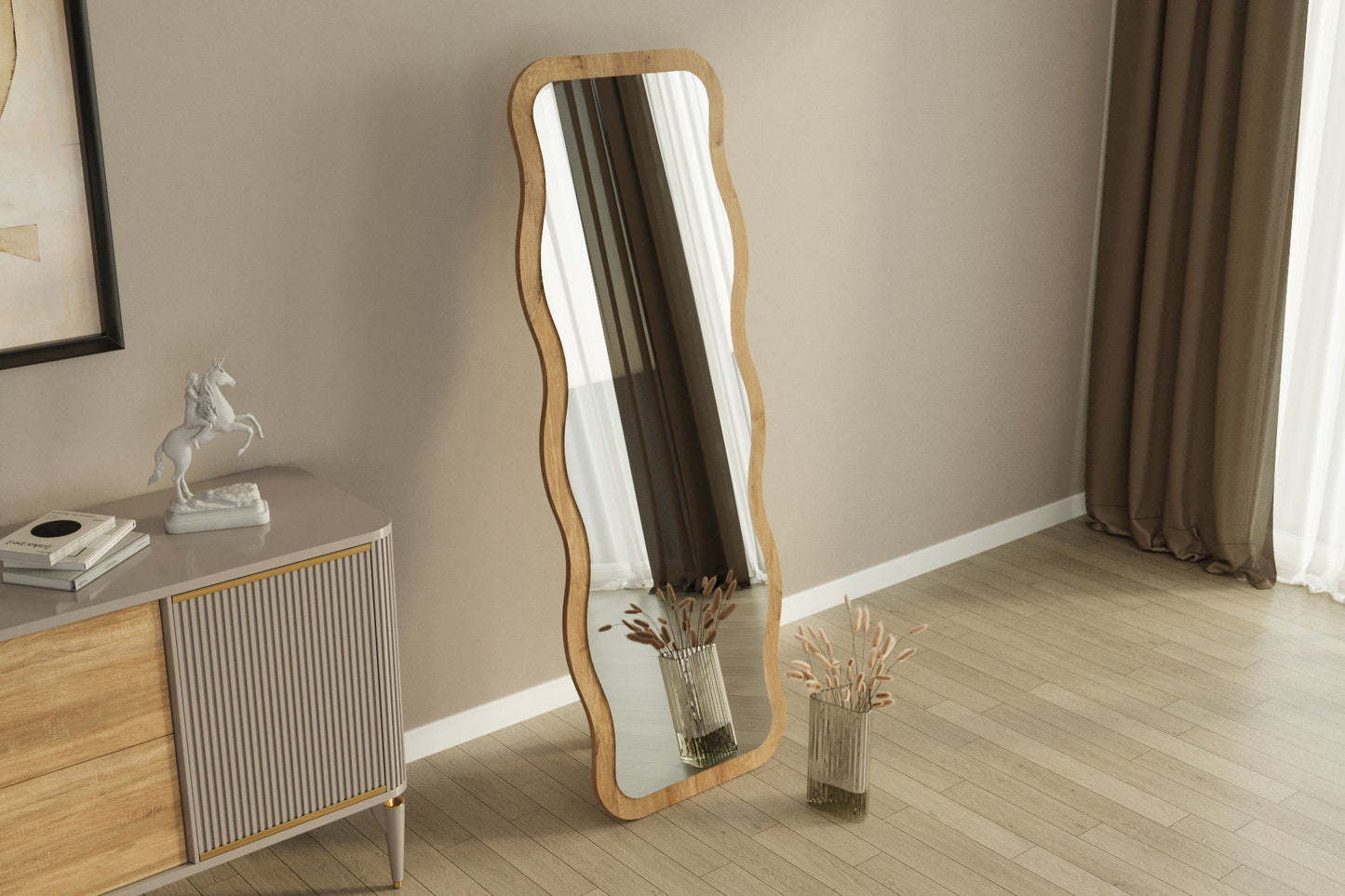 Aror - Svart, Naturlig Spegel