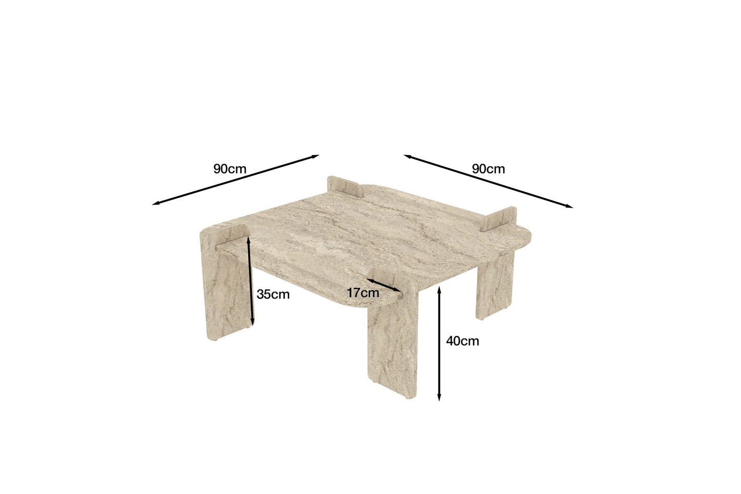 Woog - Travertin Soffbord