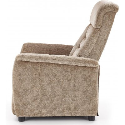 Reclinerfåtölj i beige tyg