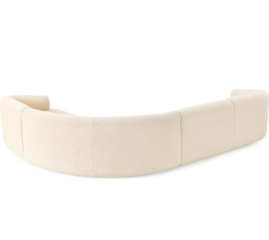 Sofia modulär boucle hörnsoffa (4-sits), B 312 x H 72 cm