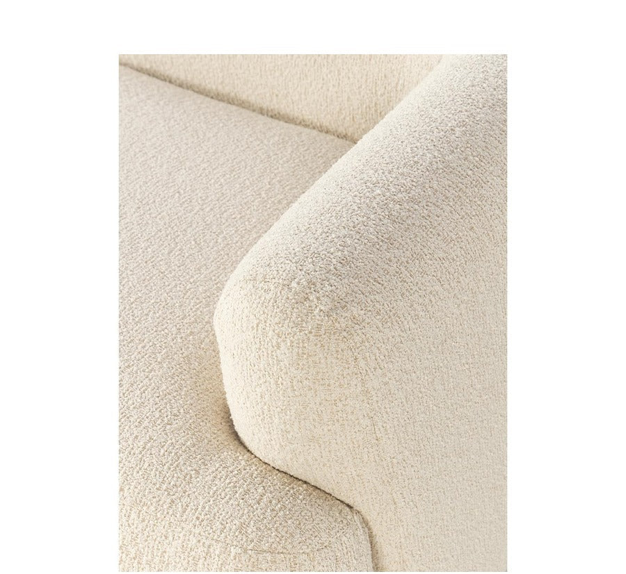 Sofia modulär boucle hörnsoffa (4-sits), B 312 x H 72 cm