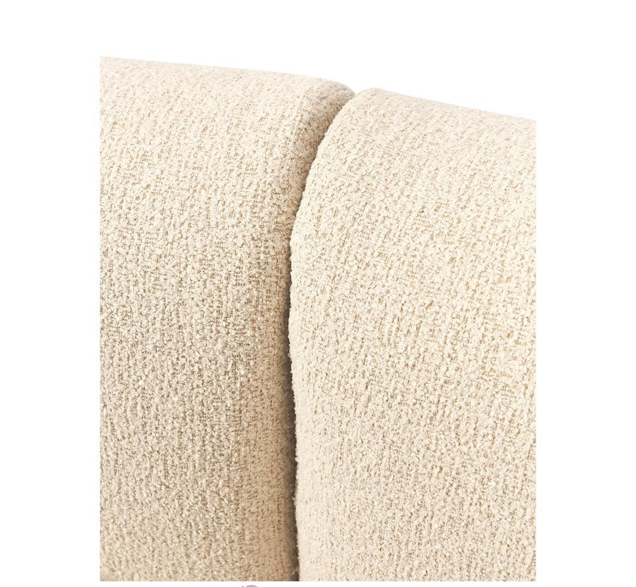 Sofia modulär boucle hörnsoffa (4-sits), B 312 x H 72 cm