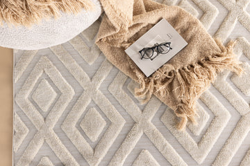 Pia Polyester Shaggy - 230*160 White