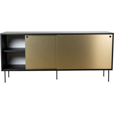 Sideboard 178 cm - Svart/mässing