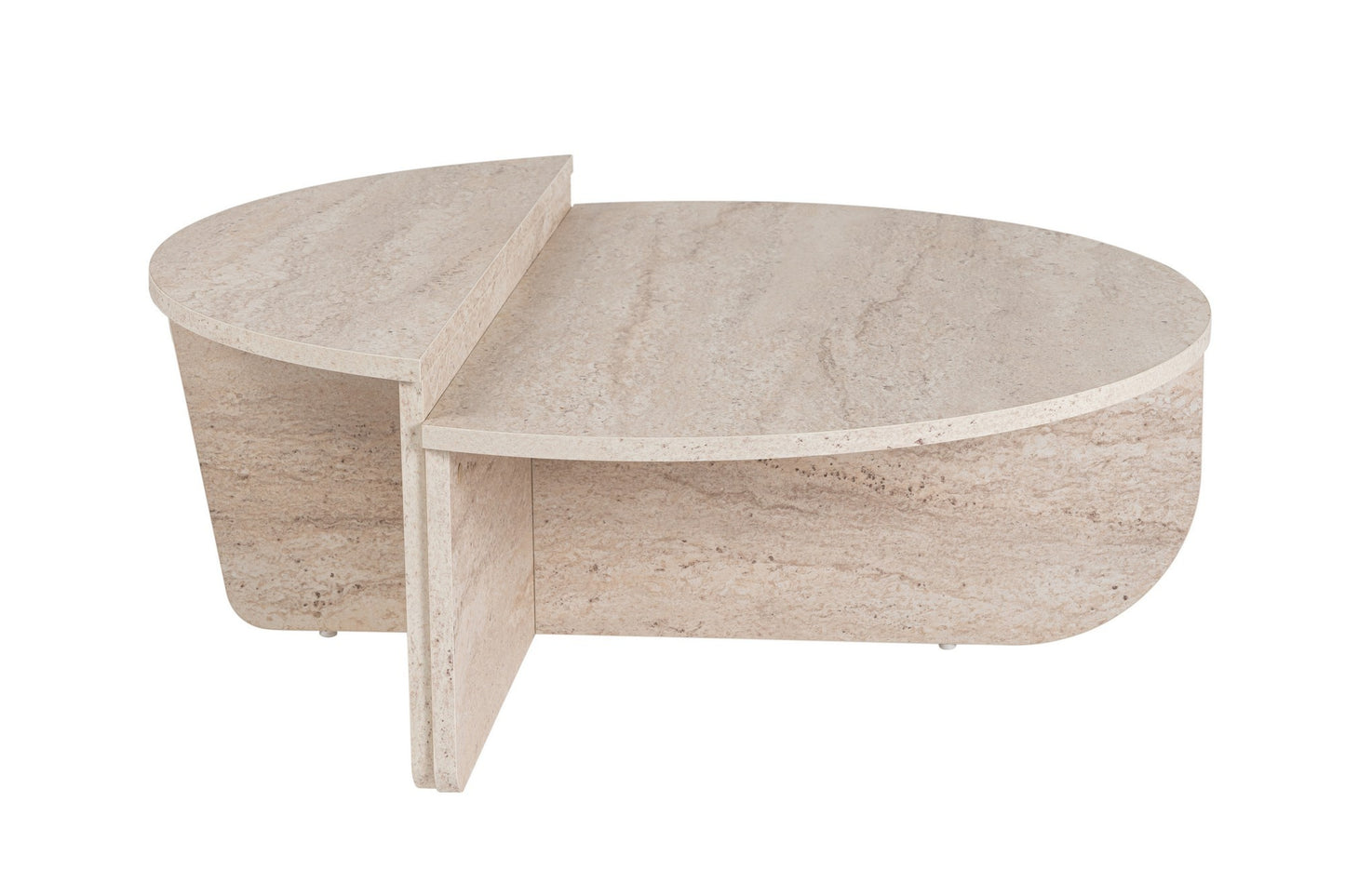 Orio soffbord 90x60 / 85x30 cm - Travertine