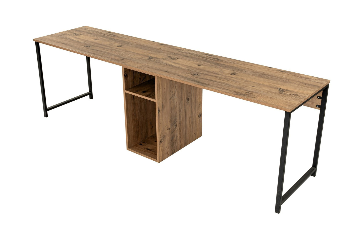 Twin Skrivbord - Atlantic Pine, Black