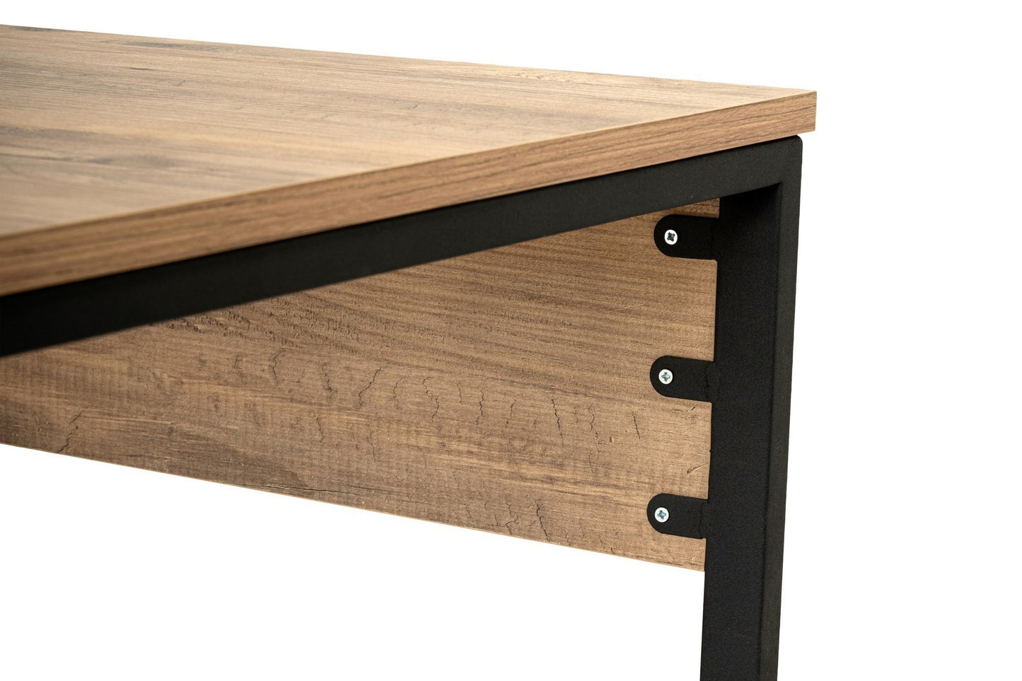 Twin Skrivbord - Atlantic Pine, Black