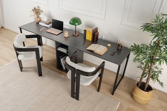 Twin Skrivbord - Anthracite, Black